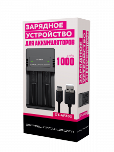 Зарядное устройство для аккумуляторов 18650 на 2 слота Орбита OT-APZ02